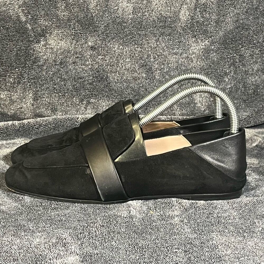 STUART WEITZMAN  Loafer Suede Flats US 7.5 Black
